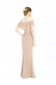 Champagner A-Linien Off-Schulter Chiffon Spitze Lange Brautjungfernkleider / Abiballkleider Verkäufer