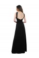 Schwarz A-Linien Neckholder Chiffon Lange Brautjungfernkleider Verkäufer
