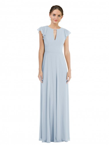 Seeglas A-Linien Chiffon Lange Formale Brautjungfernkleider / Abendkleider Verkäufer