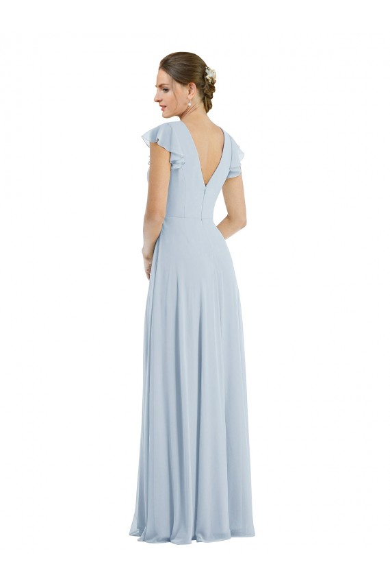Seeglas A-Linien Chiffon Lange Formale Brautjungfernkleider / Abendkleider Verkäufer