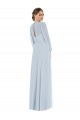 Seeglas A-Linien Trägerlos Chiffon Lange Formale Brautjungfernkleider / Abendkleider Verkäufer