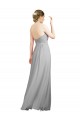 Silber A-Linien Chiffon Lange Brautjungfernkleider Verkäufer