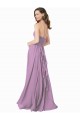 Staubiger Lavendel A-Linien Neckholder Chiffon Lange Brautjungfernkleider Verkäufer