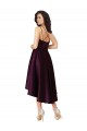 Traube A-Linien Scoop Neck Satin Kurze Brautjungfernkleider / Abiballkleider Verkäufer